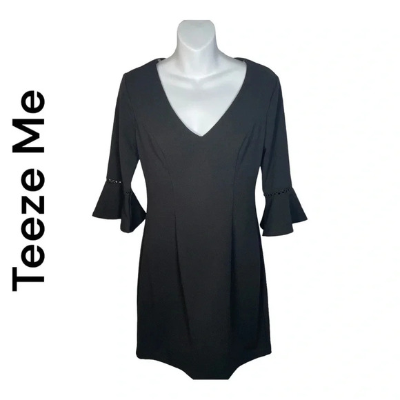 Teeze Me‎ Ruffle Sleeve Dress - Picture 1 of 5